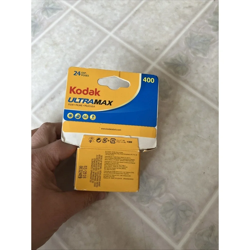 Kodak UltraMax 400 Film, 1 Roll, 24 Exposures - New in box USA 02/2018